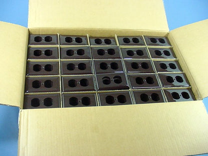 GE Brown 1Gang Duplex Receptacle Outlet Unbreakable Nylon Wallplate Cover 1000pc