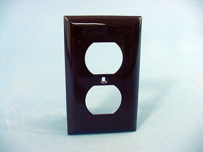 GE Brown 1Gang Duplex Receptacle Outlet Unbreakable Nylon Wallplate Cover 1000pc