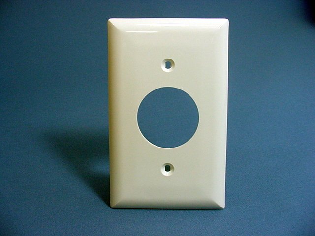 GE White 1.41" Outlet Receptacle Unbreakable Wallplate Cover w/o Screws 1100pcs