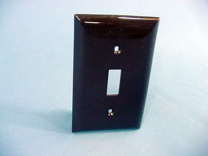 GE Brown 1Gang Toggle Switch Unbreakable Nylon Wallplate Cover w/o Screws 1000pc