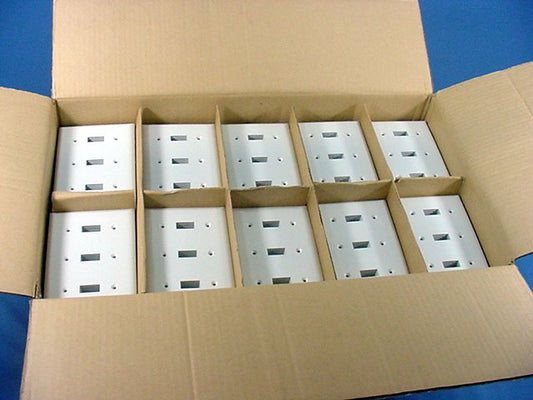 GE White 3-Gang Toggle Unbreakable Nylon Wallplate Covers w/o Screws 600pc