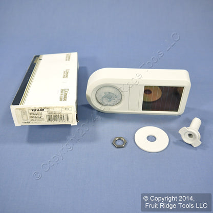 Leviton White PIR RF Wireless Self-PoweRed Occupancy Sensor 1500 Sq Ft WSC15-I0W