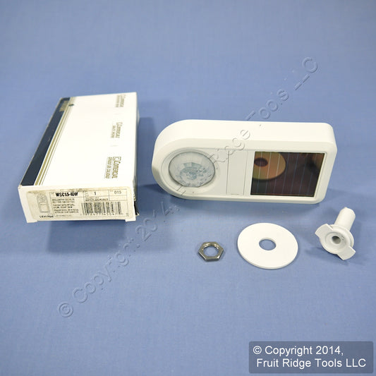 Leviton White PIR RF Wireless Self-PoweRed Occupancy Sensor 1500 Sq Ft WSC15-I0W