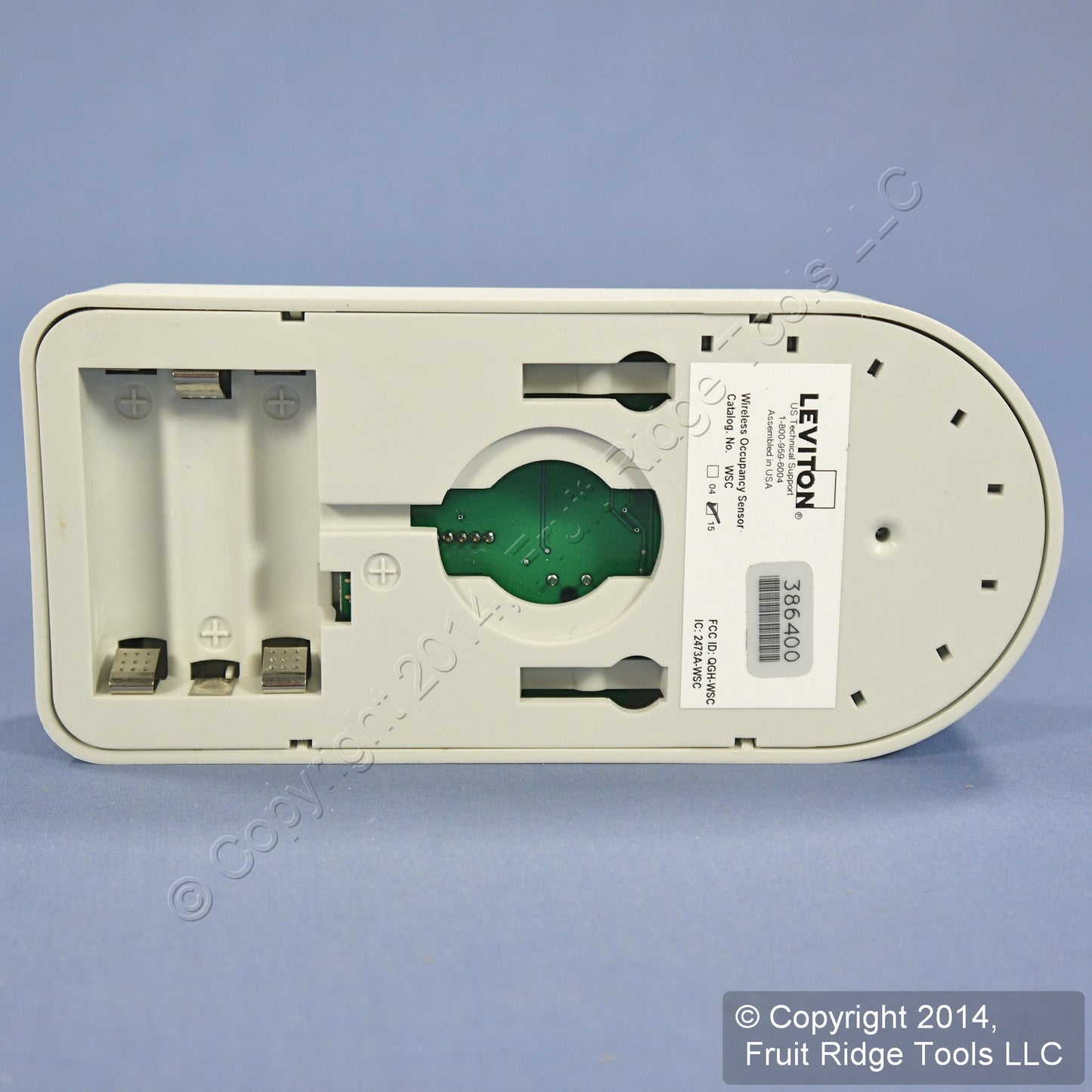 Leviton White PIR RF Wireless Self-PoweRed Occupancy Sensor 1500 Sq Ft WSC15-I0W