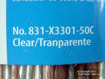Leviton 18/2 AWG Flexible Clear PVC Speaker Wire 50 Ft X3301-50C