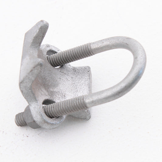 Madison 342 Galvanized Finish 3/4" Right Angle Pipe Clamp Malleable Iron Hot Dip