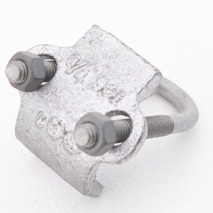 Madison 342 Galvanized Finish 3/4" Right Angle Pipe Clamp Malleable Iron Hot Dip