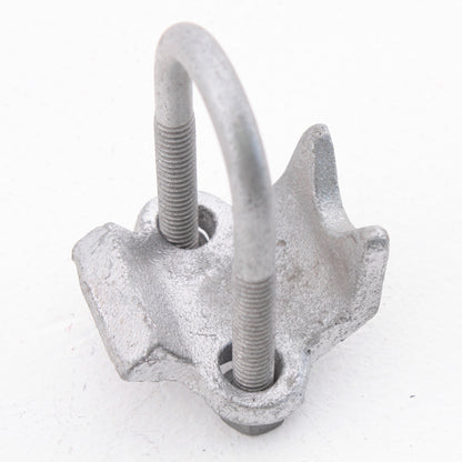 Madison 342 Galvanized Finish 3/4" Right Angle Pipe Clamp Malleable Iron Hot Dip