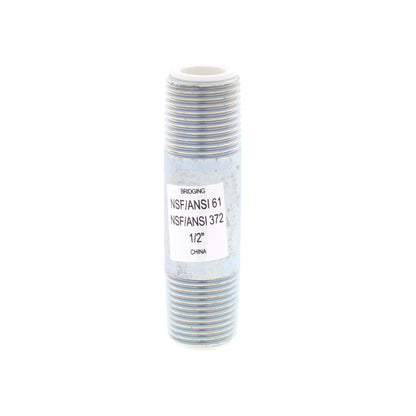 Matco-Norca Water Heater 1/2" MIP x 3" Dielectric Pipe Nipple Galvanized Steel