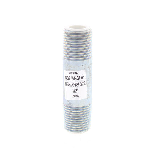 Matco-Norca Water Heater 1/2" MIP x 3" Dielectric Pipe Nipple Galvanized Steel