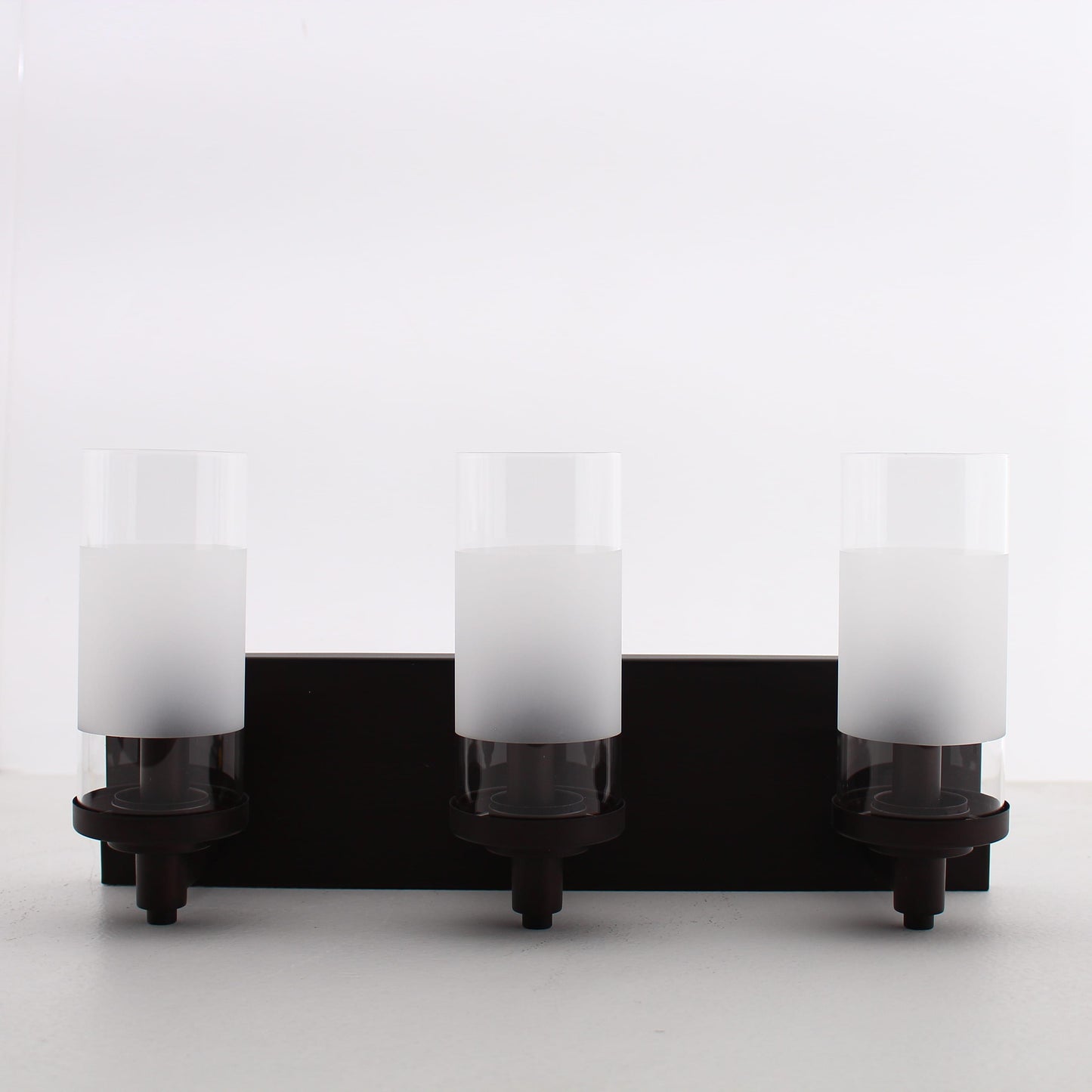 Maxim Lighting DVP9043ORB-OP Essex 7.5" 3 Light Vanity Oil Rubbed Bronze Half Opal