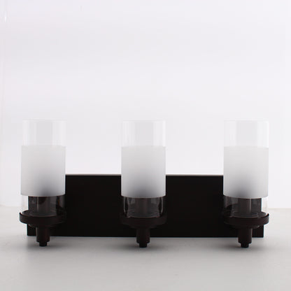 Maxim Lighting DVP9043ORB-OP Essex 7.5" 3 Light Vanity Oil Rubbed Bronze Half Opal