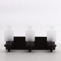 Maxim Lighting DVP9043ORB-OP Essex 7.5" 3 Light Vanity Oil Rubbed Bronze Half Opal