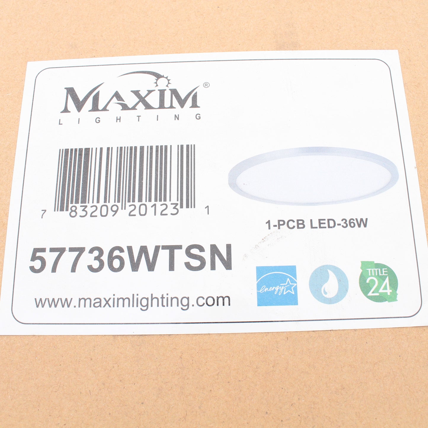 Maxim Lighting Satin Nickel Wafer 15" Indoor/Outdoor LED Ceiling Light