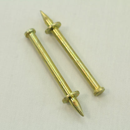 100-Pack Metallics 1/4" x 2" Hand Drive Pins Steel Zinc Plated JDP6