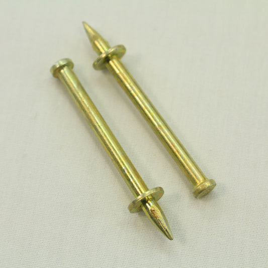 100-Pack Metallics 1/4" x 2" Hand Drive Pins Steel Zinc Plated JDP6