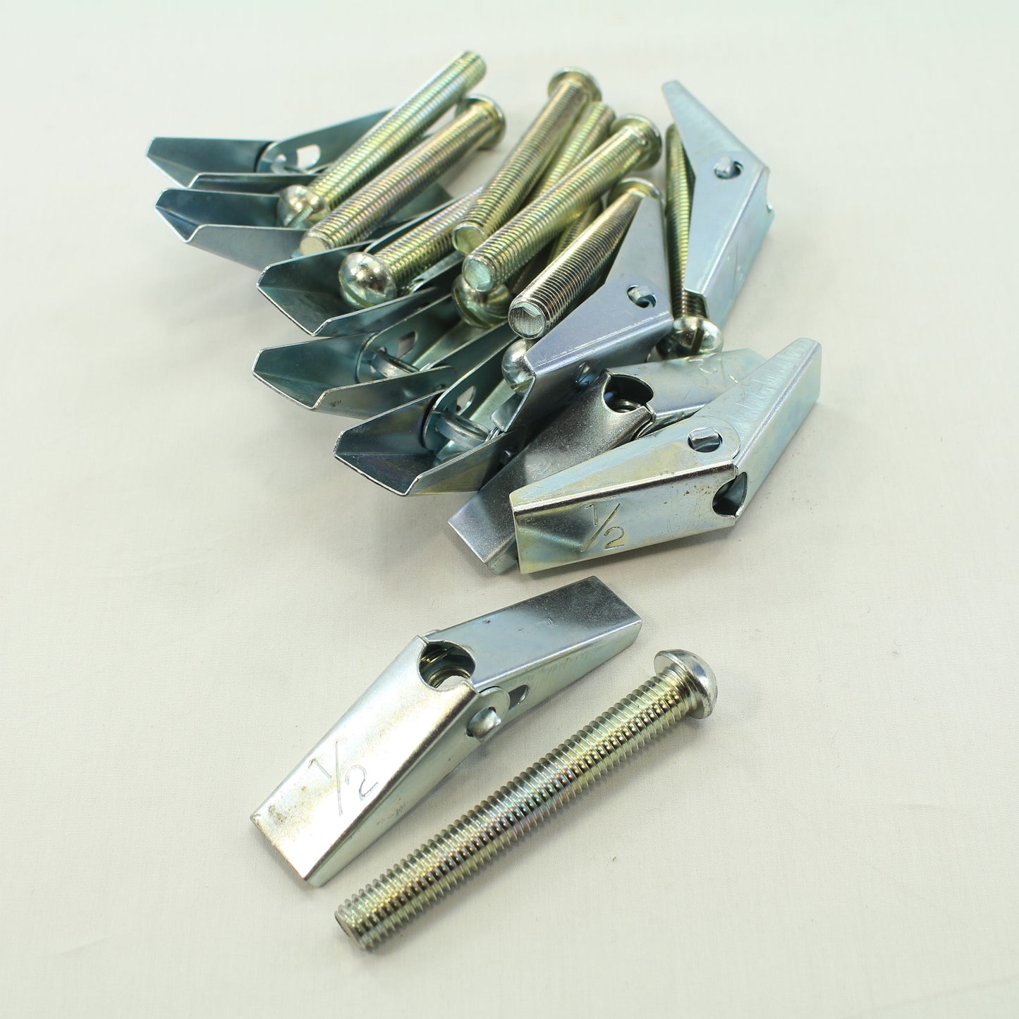 Metallics 1523 Spring Wing 1/2" x 4" Toggle Bolts Straight Slot 10-Pack