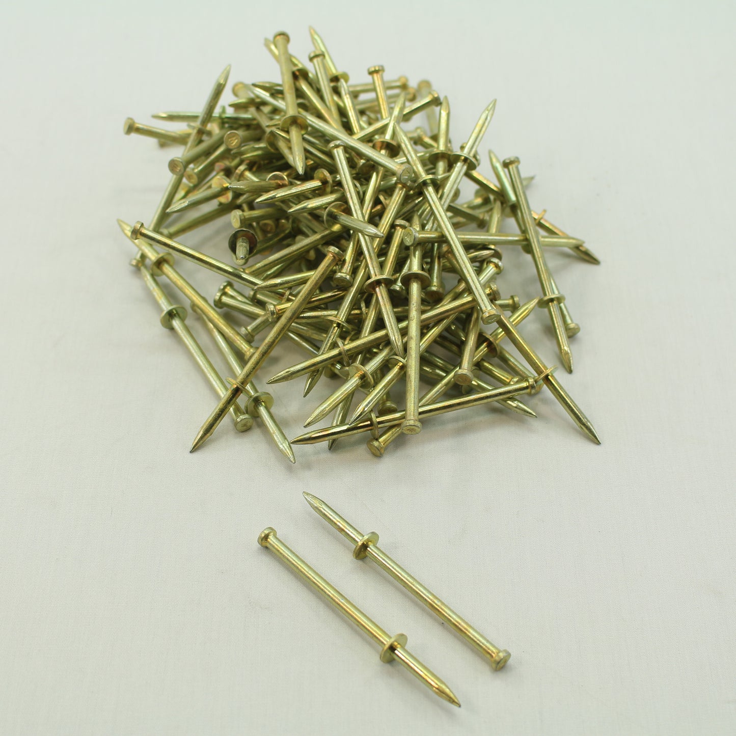 Metallics DP-8 1/4 x 3 Drive Pin Hammer Drive Rivets Yellow-Zinc Plated 100-Pack