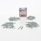 102-Pack Metallics #8 x 1-1/4" Drill Screws 1/4" Hex/Slotted Head Zinc DS162