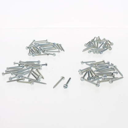 102-Pack Metallics #8 x 1-1/4" Drill Screws 1/4" Hex/Slotted Head Zinc DS162