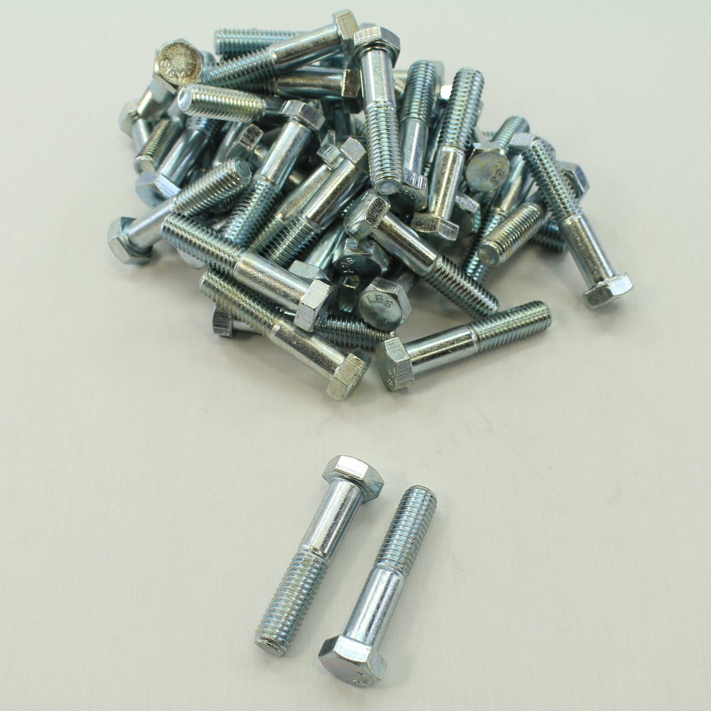 47-Pack Metallics 1/2"-13 & 2-1/2" Hex Head Bolts Zinc Plated JBHC34