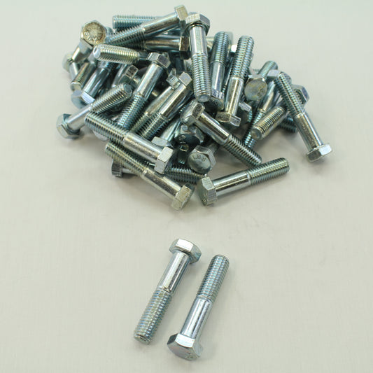 47-Pack Metallics 1/2"-13 & 2-1/2" Hex Head Bolts Zinc Plated JBHC34