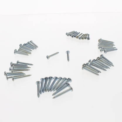 62-Pack Metallics #6 x 1" Pan Head Combo Tapping Screws Zinc Plated TS15
