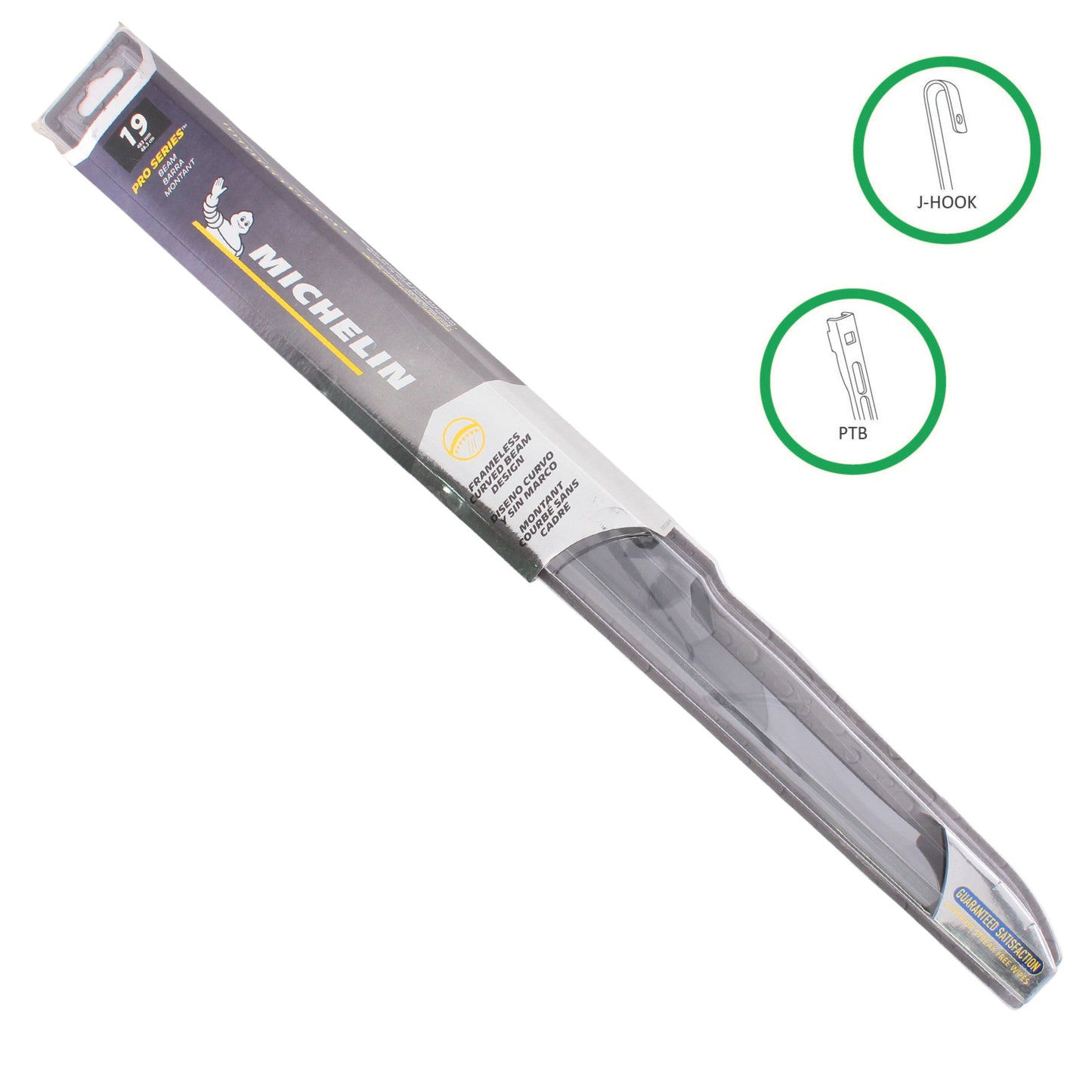 Michelin Pro Series 19" Beam Wiper Blade All-Season J-Hook for 01-04 Ford Escape