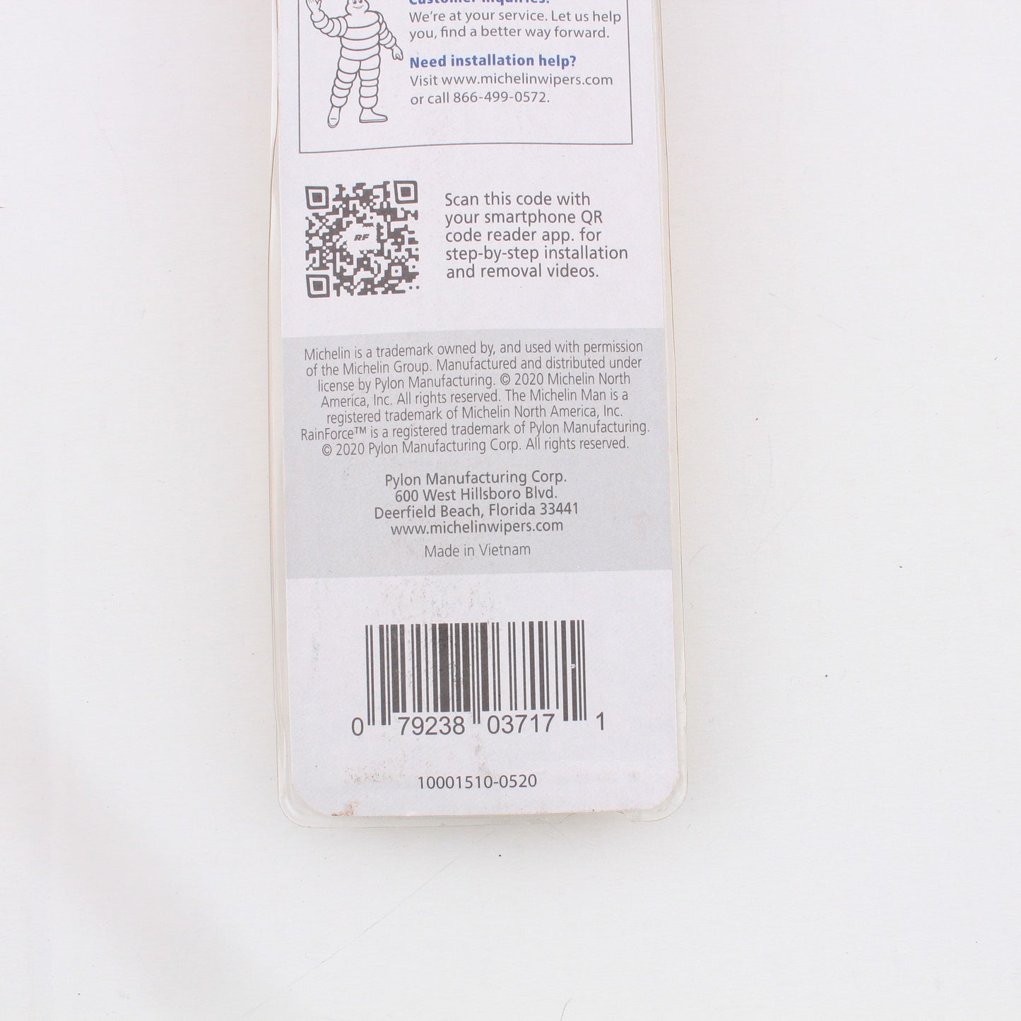 Michelin 17" RainForce All Weather Performance Series Wiper Blade Steel Frame