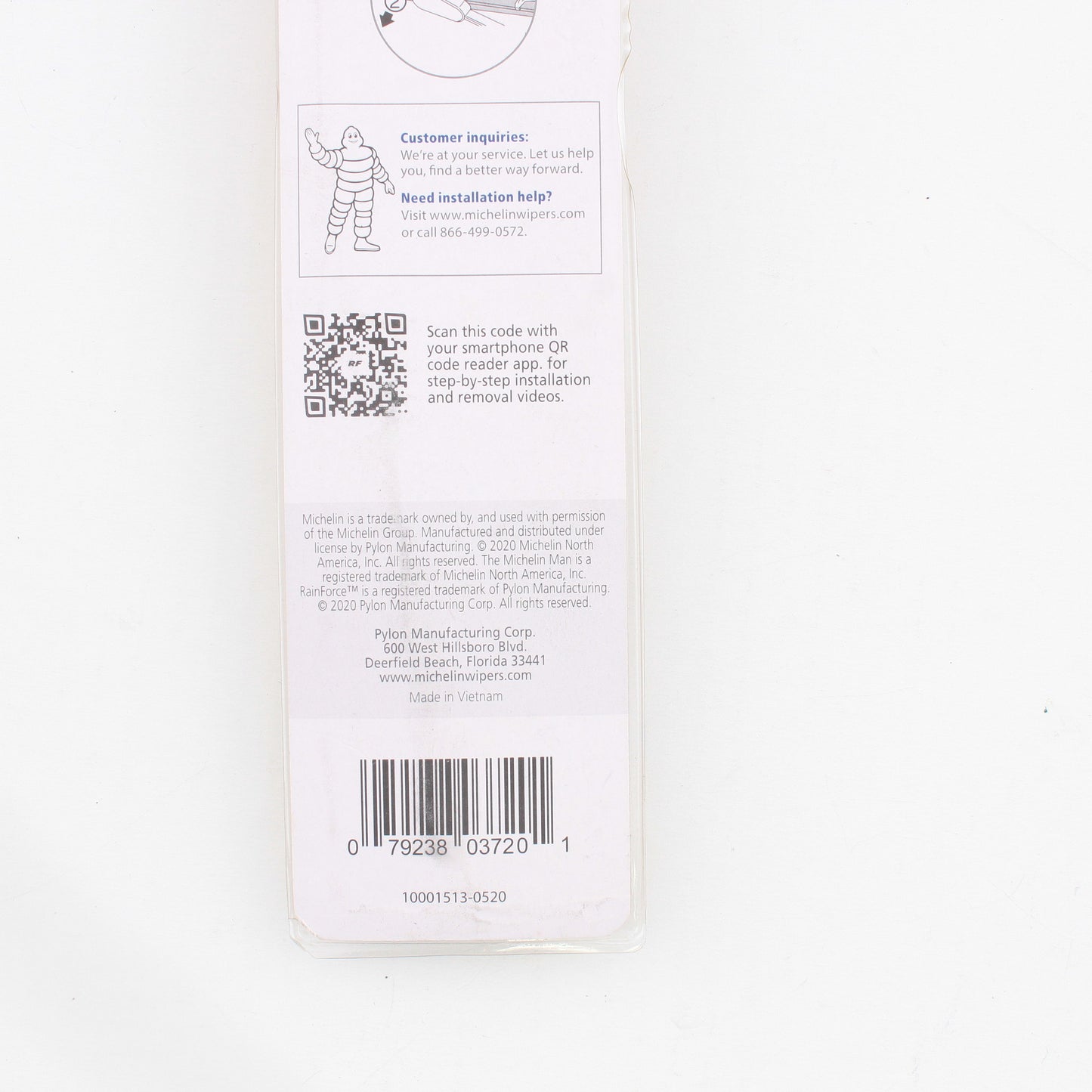 Michelin 20" RainForce All Weather Performance Series Wiper Blade Steel Frame