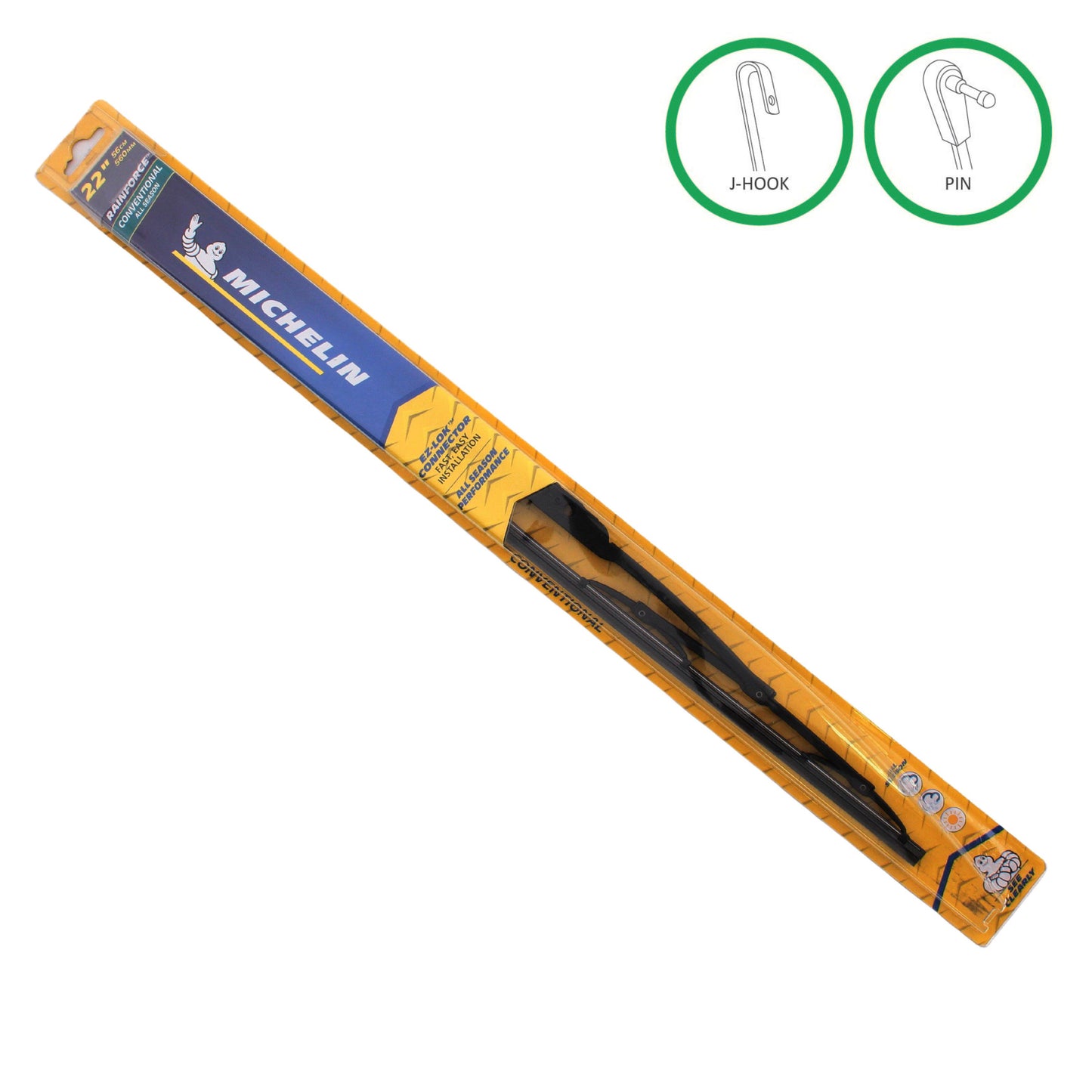 Michelin 22" RainForce All Weather Performance Series Wiper Blade Steel Frame
