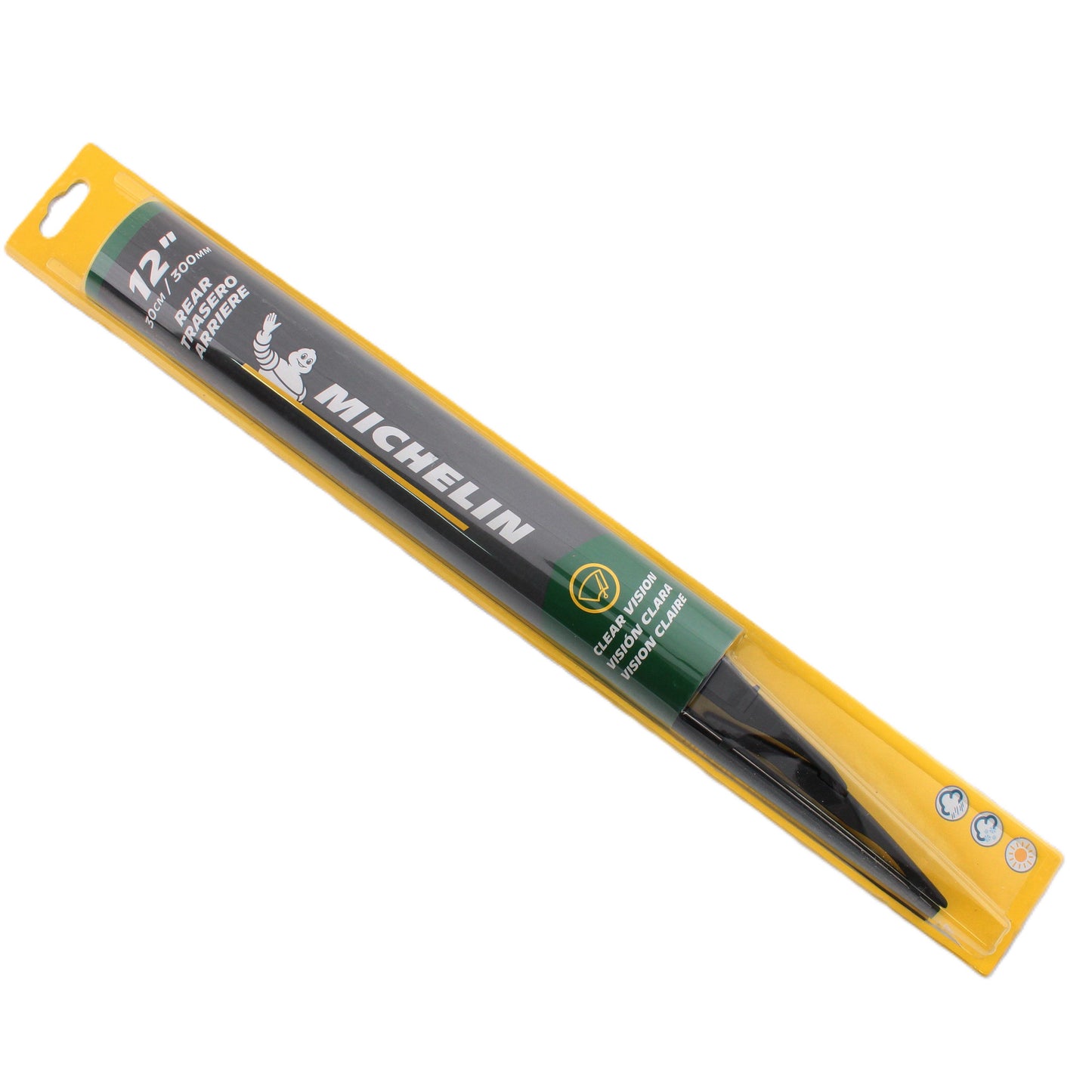 Michelin Pro Series 12" Rear Wiper Blade Conventional All Weather B-Type Adapter