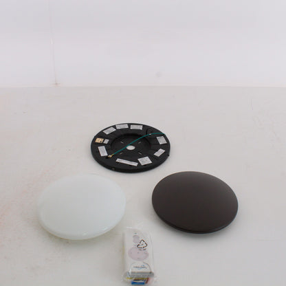 Minka F518-ORB Flush Mount Oil-Rubbed Bronze 3-Blade Ceiling Fan w/100w Light