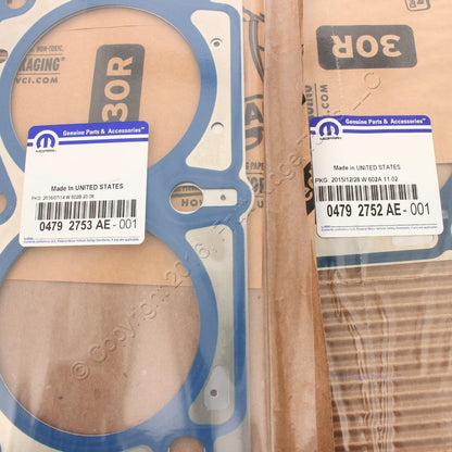 1 Pair Mopar OEM Engine Cylinder Head Gaskets 4792752AE & 4792753AE