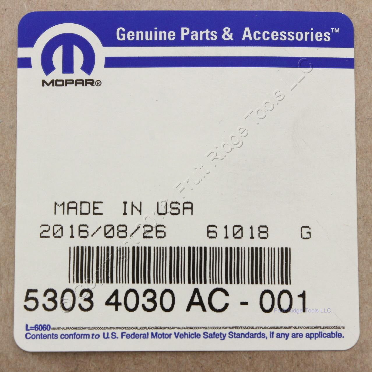 Mopar OEM Right Exhaust Manifold Gasket 53034030AC