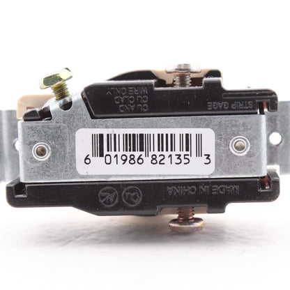 Morris Ivory Single Outlet Receptacle 5-15R 15A 125V Industrial Grade 2135I