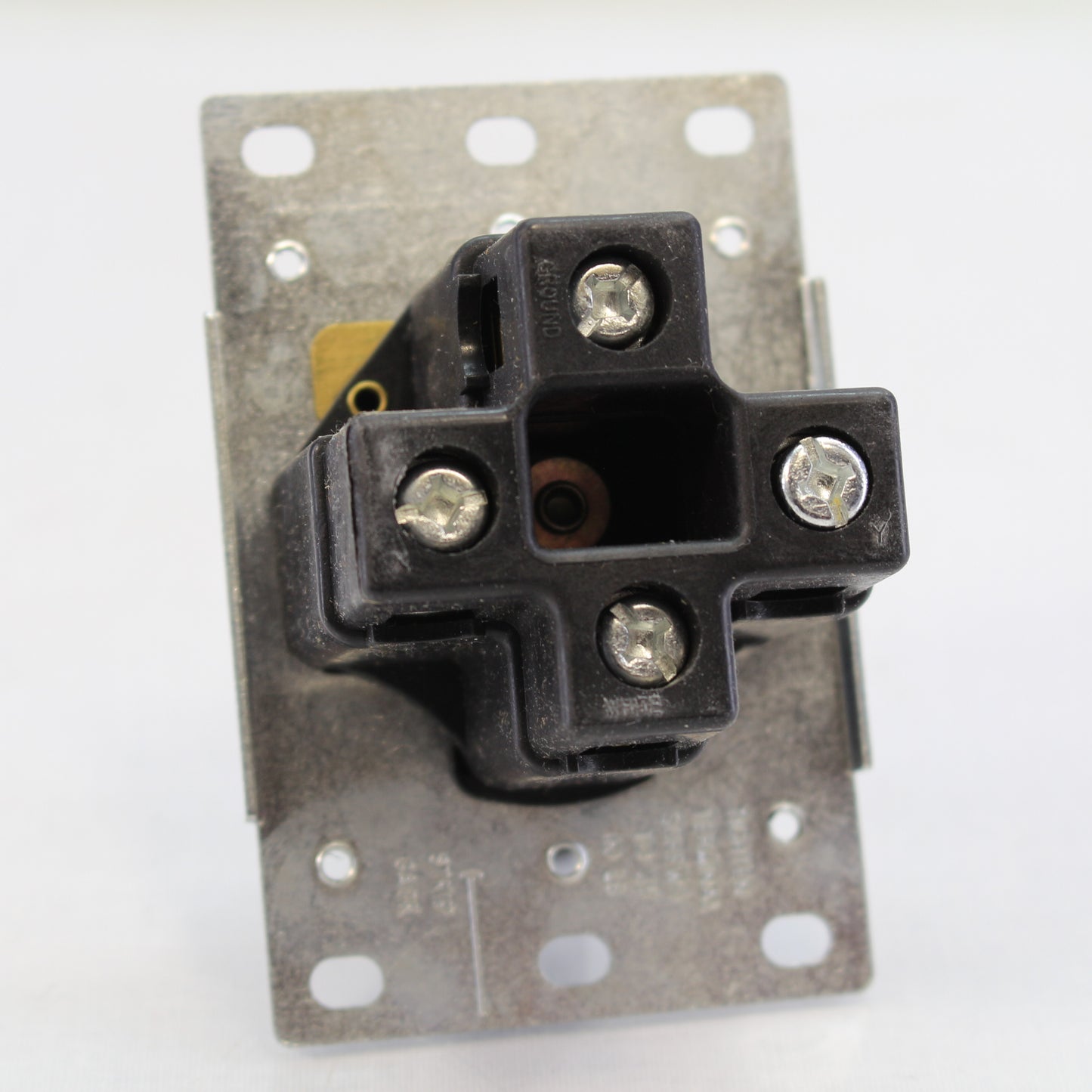 Morris 82522 Black 30A Flush Dryer Range Receptacle Outlet 4-Wire 125/250V