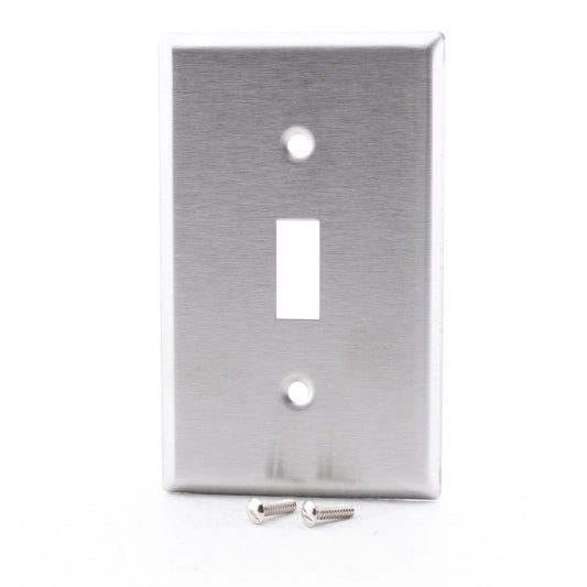 Morris 83010 Stainless Steel 1-Gang Toggle Switch Wall Plate Cover Switchplate