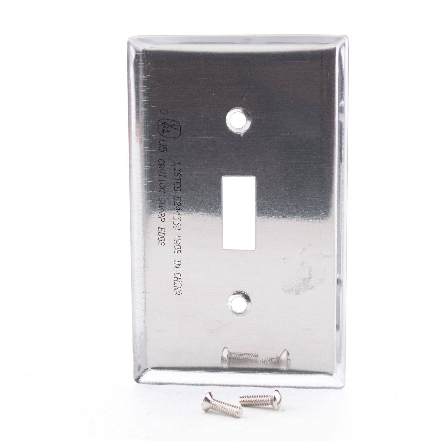 Morris 83010 Stainless Steel 1-Gang Toggle Switch Wall Plate Cover Switchplate
