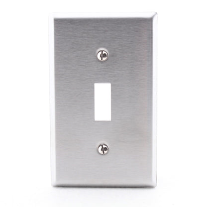 Morris 83010 Stainless Steel 1-Gang Toggle Switch Wall Plate Cover Switchplate