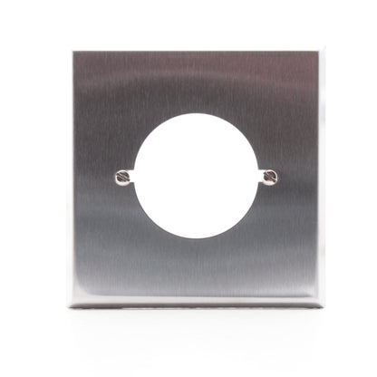 Morris 83485 2-Gang Stainless Steel Single 2.125" Dia Hole Wallplate Cover