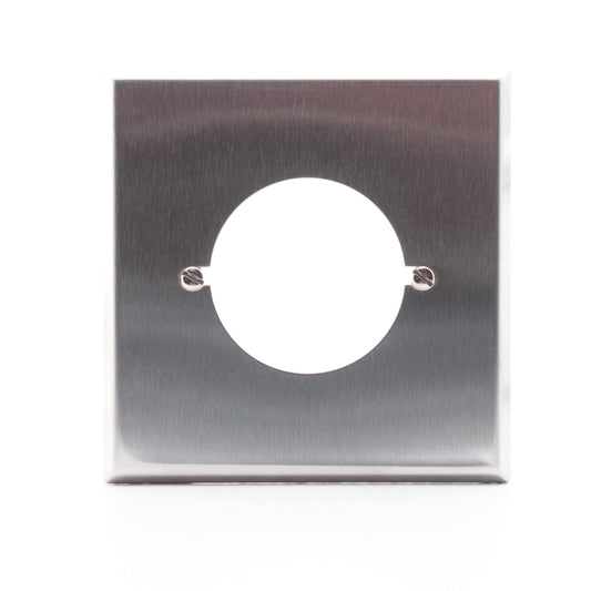 Morris 83485 2-Gang Stainless Steel Single 2.125" Dia Hole Wallplate Cover