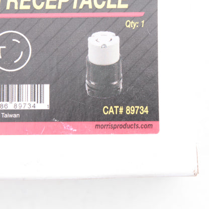 Morris 89734 Turn Twist Locking Plug Connector NEMA L5-20R 20A 125V WJ-9320B