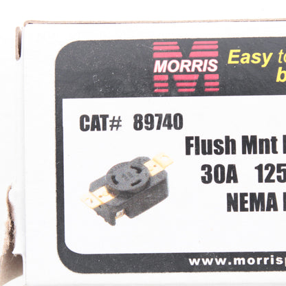 Morris 89740 Twist Turn Locking Receptacle Outlet NEMA L5-30R 30A 125V