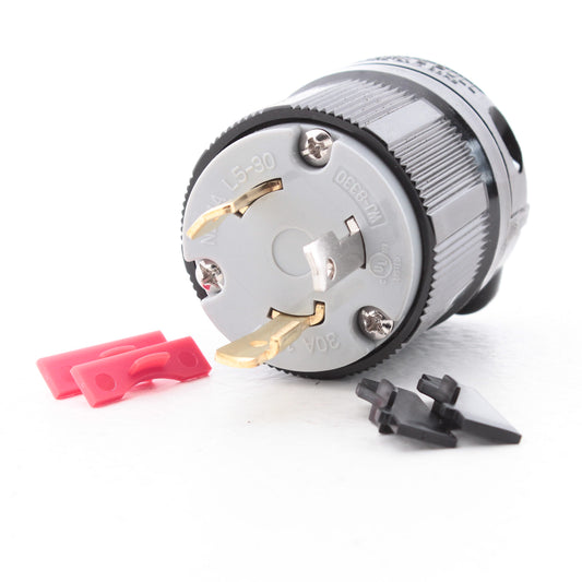 Morris 89748 Twist Turn Locking Connector Plug Commercial Grade L5-30P 30A 125V
