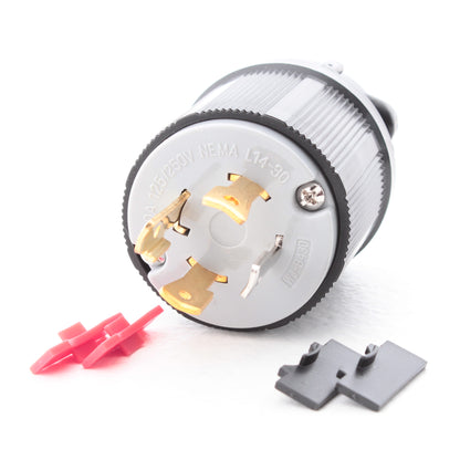 Morris 89756 Commercial Twist Turn Locking Plug NEMA L14-30P 30A 125/250V