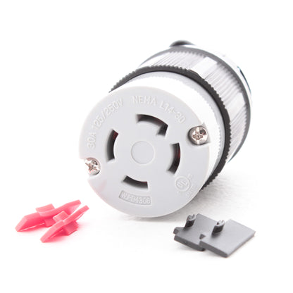 Morris 89758 Twist Turn Locking Plug Connector NEMA L14-30R 30A 125/250V