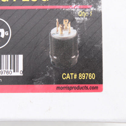 Morris 89760 Turn Twist Locking Connector Plug NEMA L15-30P 30A 250V 3�
