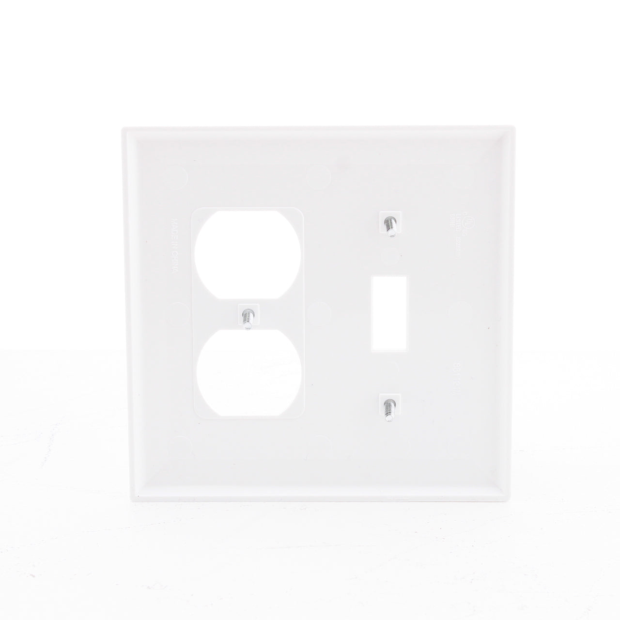 Mulberry 32832 White 2-Gang Thermoplastic Unbreakable Midi Wallplate Cover 25pcs