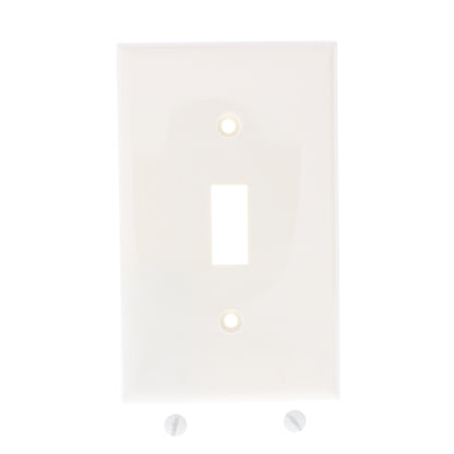 Mulberry 34071 Ivory 1-Gang Toggle Switch Unbreakable Standard Wallplates 25pcs
